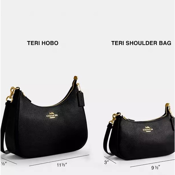 ❤️💙💜💛HP🪅NWT COACH TERI SHOULDER BAG IN SIGNATURE CANVAS WITH HEART PRINT - Picture 6 of 17